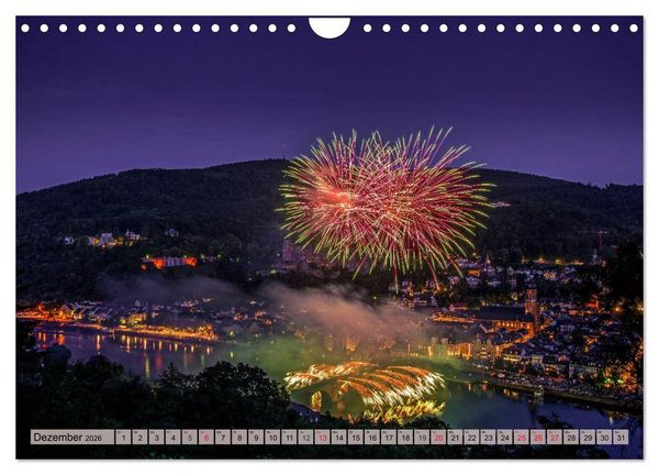 Produktbild: Heimweh nach Heidelberg - Die romantische Stadt am Neckar (Wandkalender 2026 DIN A4 quer), CALVENDO Monatskalender