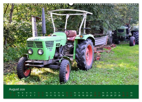 Produktbild: TRECKER-SCHLEPPER. Unverzichtbare Helfer in der Landwirtschaft (hochwertiger Premium Wandkalender 2026 DIN A2 quer), Kunstdruck in Hochglanz