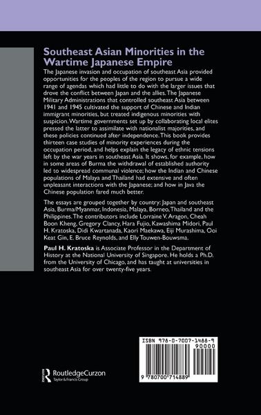 Produktbild: Southeast Asian Minorities in the Wartime Japanese Empire