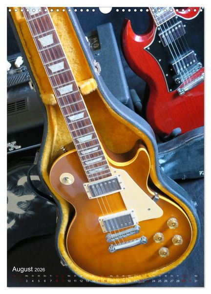 Produktbild: Gitarren backstage (Wandkalender 2026 DIN A3 hoch), CALVENDO Monatskalender