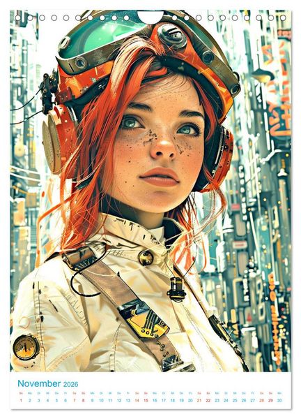 Produktbild: Steampunk Helden (Wandkalender 2026 DIN A4 hoch), CALVENDO Monatskalender