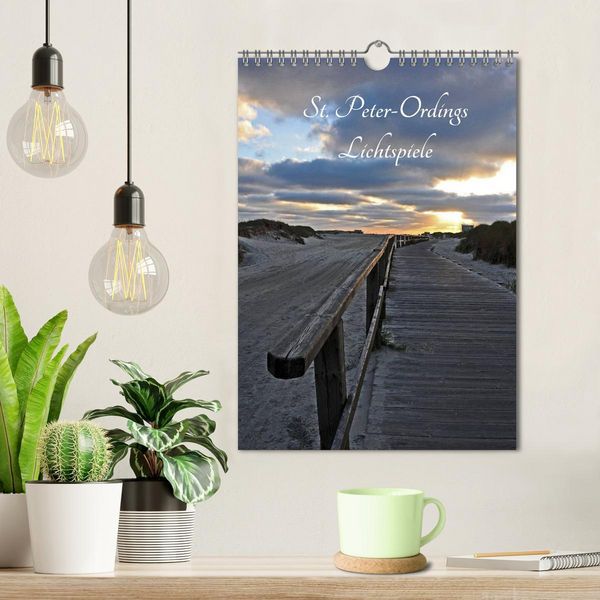 Produktbild: St. Peter-Ordings Lichtspiele (Wandkalender 2026 DIN A4 hoch), CALVENDO Monatskalender