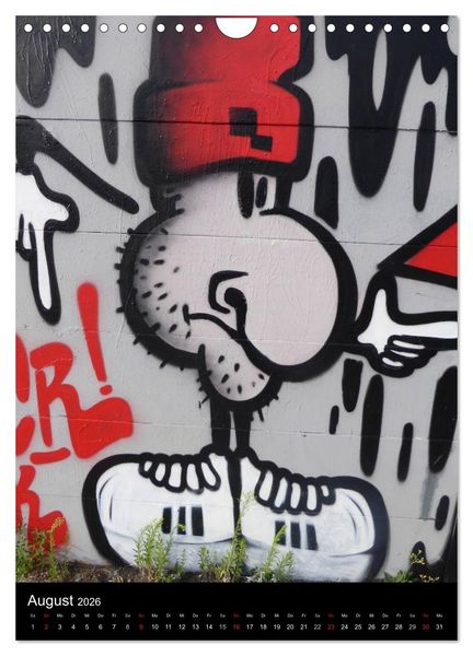 Produktbild: KA- GRAFFITI (Wandkalender 2026 DIN A4 hoch), CALVENDO Monatskalender