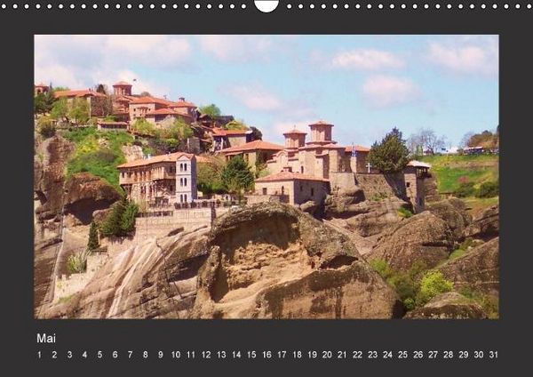 Produktbild: Meteora-Kl&ouml;ster in Griechenland (Wandkalender immerw&auml;hrend DIN A3 quer)