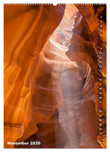 Produktbild: Antelope Canyon &ndash; Einzigartiges Naturschauspiel (Wandkalender 2026 DIN A2 hoch), CALVENDO Monatskalender