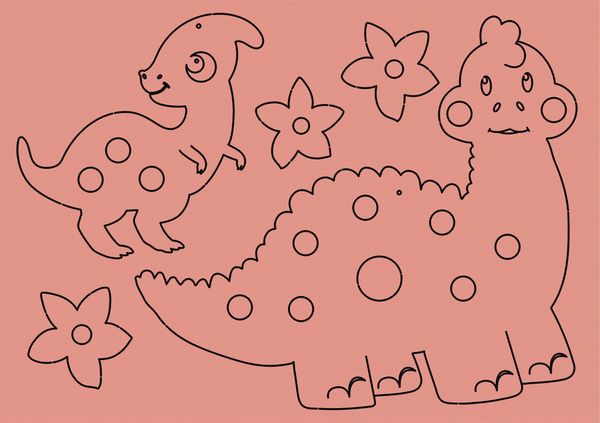 Produktbild: Pompon Art "Dinos"