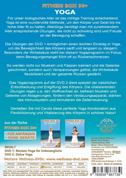 Produktbild: Fitness Box 50+ Yoga - Die besten Anf&auml;nger-&Uuml;bungen ohne Ger&auml;te [2 DVDs]