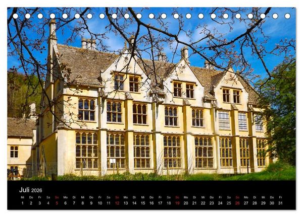 Produktbild: Burgen, Schl&ouml;sser, Landh&auml;user (Tischkalender 2026 DIN A5 quer), CALVENDO Monatskalender