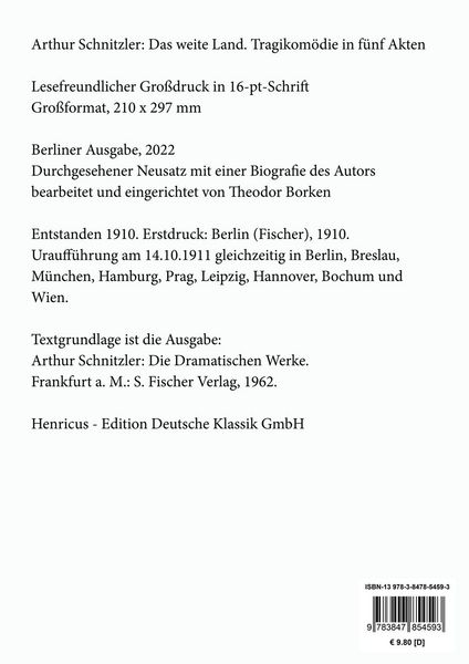 Produktbild: Das weite Land (Gro&szlig;druck)