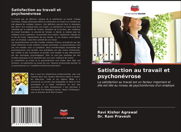 Produktbild: Satisfaction au travail et psychon&eacute;vrose