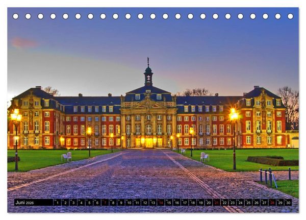 Produktbild: Burgen und Schl&ouml;sser im M&uuml;nsterland (Tischkalender 2026 DIN A5 quer), CALVENDO Monatskalender