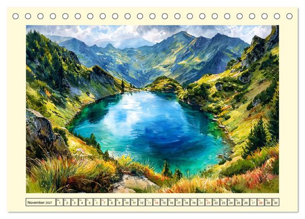 Produktbild: Rum&auml;nien. Zwischen Karpaten und K&uuml;ste (Tischkalender 2027 DIN A5 quer), CALVENDO Monatskalender