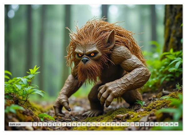 Produktbild: Trolle - Skandinaviens geheime Herrscher (Wandkalender 2026 DIN A4 quer), CALVENDO Monatskalender