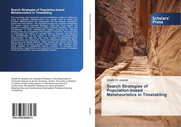 Produktbild: Search Strategies of Population-based Metaheuristics in Timetabling