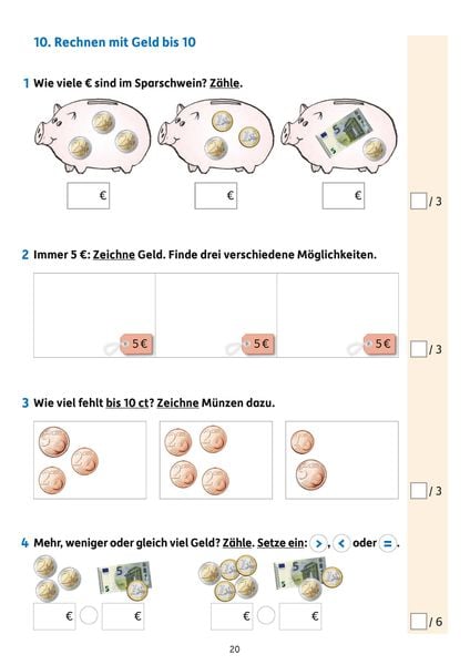 Produktbild: &Uuml;bungsheft mit Tests in Mathe 1. Klasse