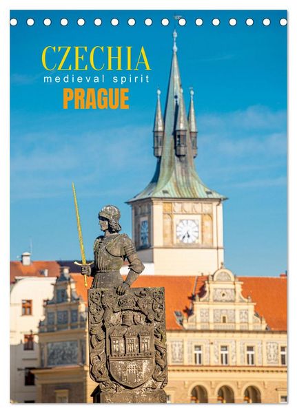 Produktbild: Czechia, Prague - Medieval Spirit (Desk Calendar 2026 DIN A5 portrait), CALVENDO 12 Month DeskCalendar