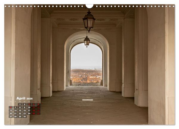 Produktbild: Schloss Solitude bei Tag und bei Nacht (Wandkalender 2026 DIN A3 quer), CALVENDO Monatskalender