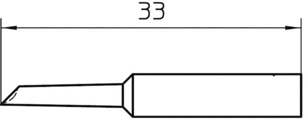 Weller XNT GW Lötspitze abgeschrägt 45° Spitzen-Größe 2 mm Spitzen-Länge 33 mm Inhalt 1 St.