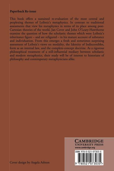 Produktbild: Substance and Individuation in Leibniz