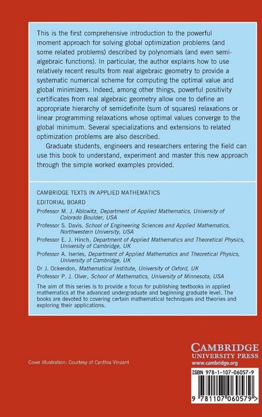 Produktbild: An Introduction to Polynomial and Semi-Algebraic Optimization