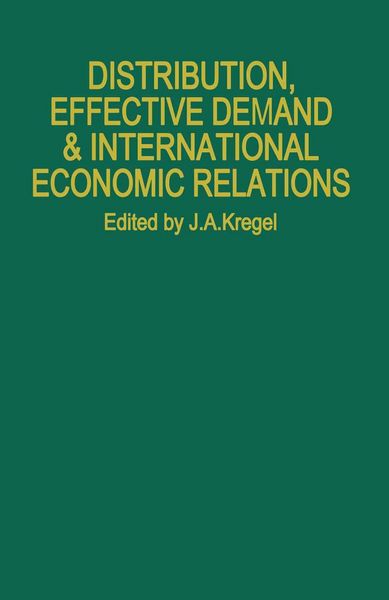 Produktbild: Distribution, Effective Demand and International Economic Relations