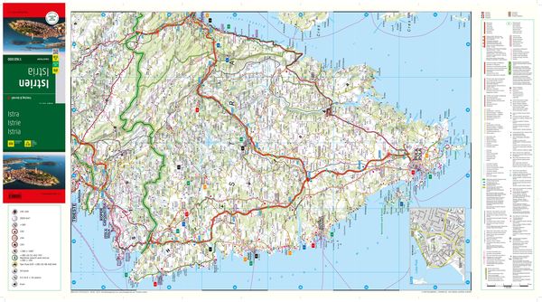 Istrien, Straßen- und Freizeitkarte 1:160.000, freytag & berndt
