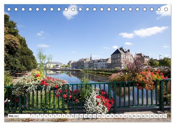 Produktbild: Hausbooturlaub Frankreich - Bretagne (Tischkalender 2027 DIN A5 quer), CALVENDO Monatskalender