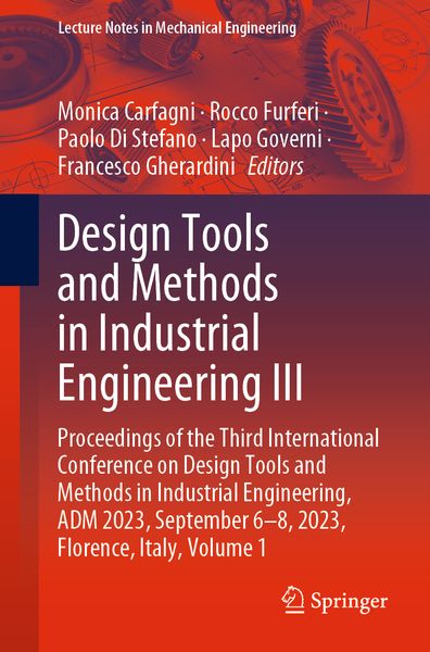 Produktbild: Design Tools and Methods in Industrial Engineering III