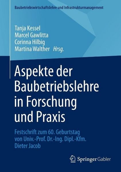 Produktbild: Aspekte der Baubetriebslehre in Forschung und Praxis