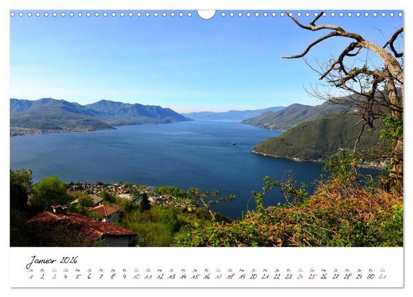 Produktbild: Motive rund um den See Lago Maggiore (Wandkalender 2026 DIN A3 quer), CALVENDO Monatskalender