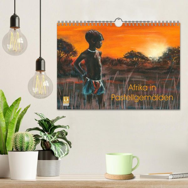 Produktbild: Afrika in Pastellgem&auml;lden (Wandkalender 2026 DIN A4 quer), CALVENDO Monatskalender
