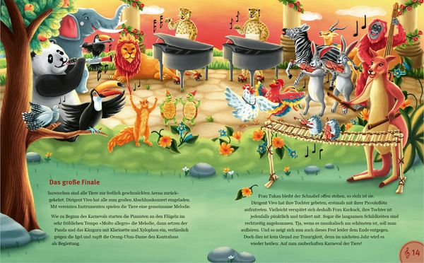 Produktbild: Der Karneval der Tiere. Eine fr&ouml;hliche Musikfantasie.