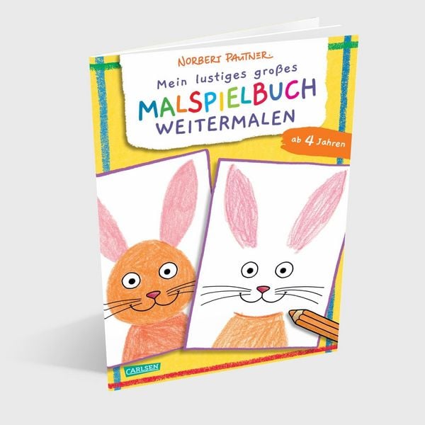 Produktbild: Mein lustiges gro&szlig;es Malspielbuch: Weitermalen (ab 4 Jahren)
