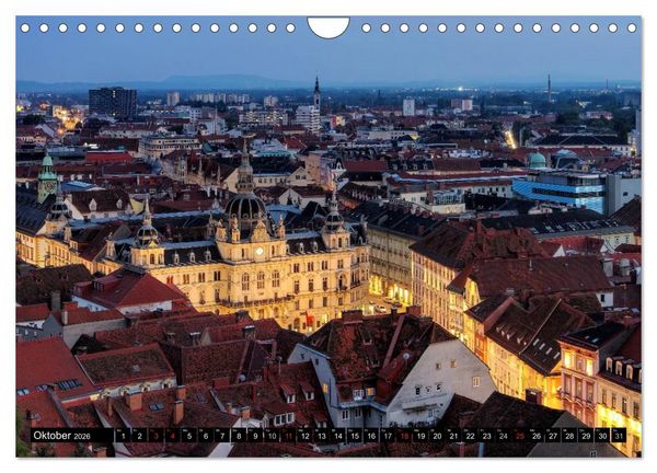 Produktbild: Graz - Metropole der Steiermark (Wandkalender 2026 DIN A4 quer), CALVENDO Monatskalender