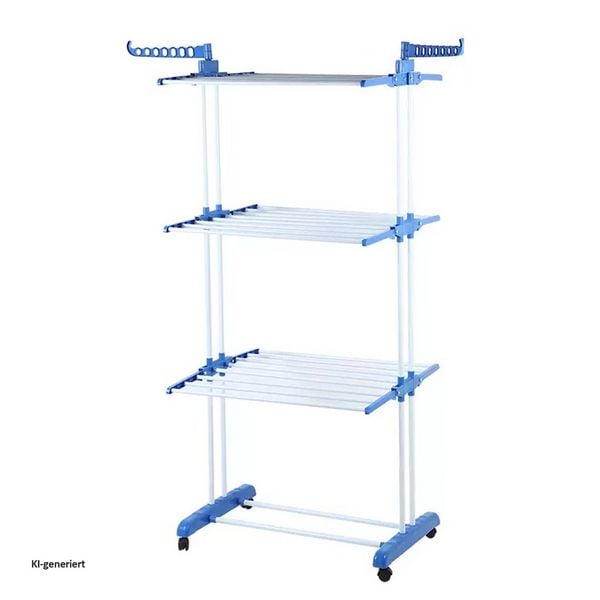 HTI-Living Praktischer Wäscheständer mit Rollen flexibel, platzsparend und ideal für Haushalt und kaufen