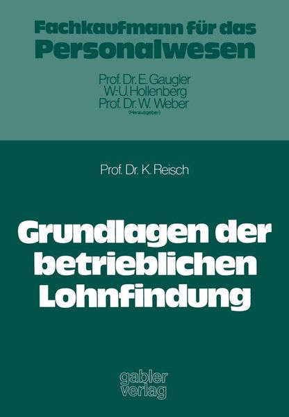 Produktbild: Grundlagen der betrieblichen Lohnfindung