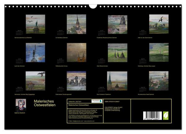 Produktbild: Malerisches Ostwestfalen (Wandkalender 2026 DIN A3 quer), CALVENDO Monatskalender