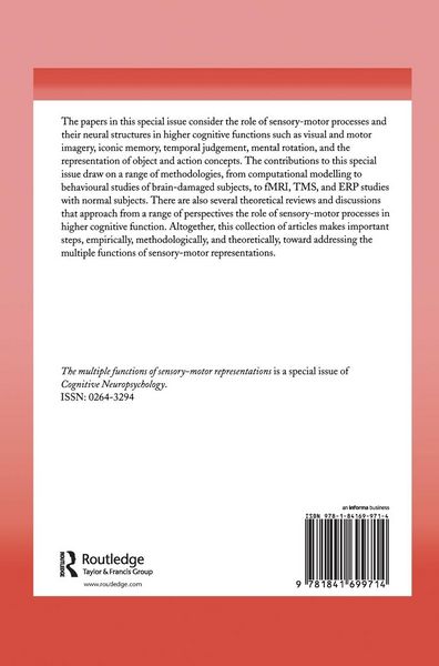 Produktbild: The Multiple Functions of Sensory-Motor Representations
