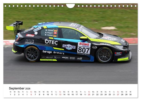 Produktbild: VLN Langstrecken Meisterschaft (Wandkalender 2026 DIN A4 quer), CALVENDO Monatskalender