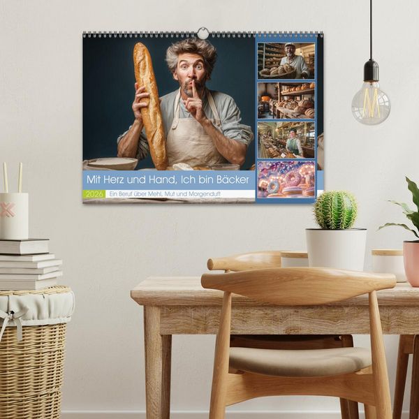 Produktbild: Mit Herz und Hand, Ich bin B&auml;cker (Wandkalender 2026 DIN A3 quer), CALVENDO Monatskalender