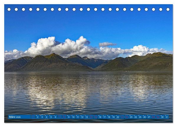 Produktbild: Von Vancouver nach Alaska (Tischkalender 2026 DIN A5 quer), CALVENDO Monatskalender