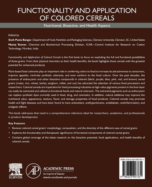Produktbild: Functionality and Application of Colored Cereals
