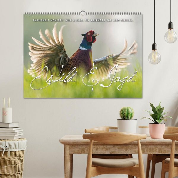 Produktbild: Emotionale Momente: Wild und Jagd. (Wandkalender 2026 DIN A2 quer), CALVENDO Monatskalender