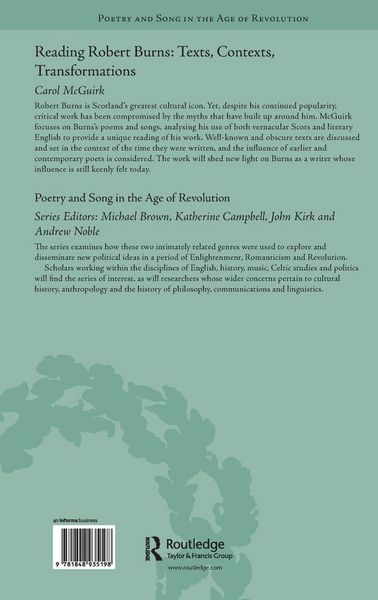 Produktbild: Mcguirk, C: Reading Robert Burns