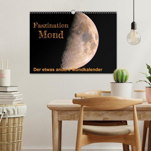 Produktbild: Faszination Mond - der etwas andere Mondkalender (Wandkalender 2026 DIN A3 quer), CALVENDO Monatskalender