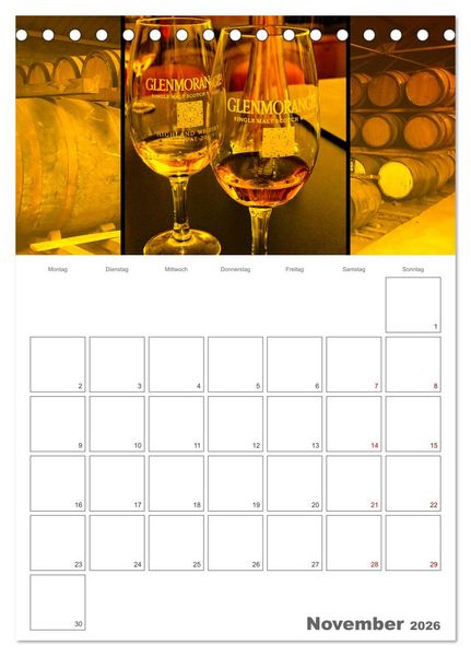 Produktbild: Schottland Impressionen - Schl&ouml;sser und Whisky (Tischkalender 2026 DIN A5 hoch), CALVENDO Monatskalender