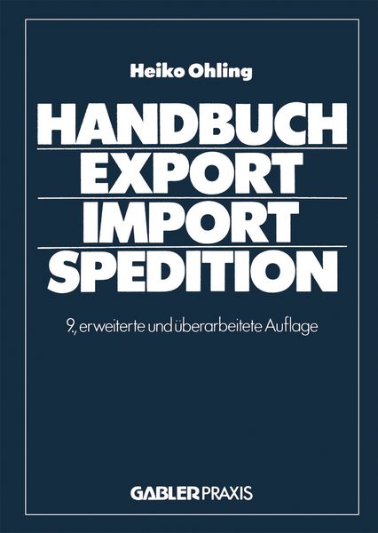 Produktbild: Handbuch Export &mdash; Import &mdash; Spedition