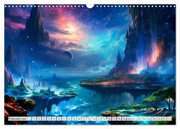 Produktbild: SCIENCE FICTION Life on distant planets (Wall Calendar 2026 DIN A3 landscape), CALVENDO 12 Month Wall Calendar