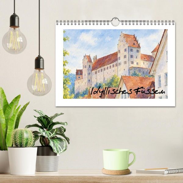 Produktbild: Idyllisches F&uuml;ssen (Wandkalender 2027 DIN A4 quer), CALVENDO Monatskalender