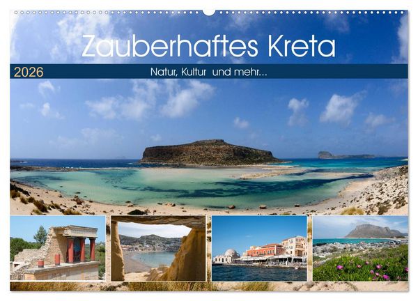 Produktbild: Zauberhaftes Kreta (Wandkalender 2026 DIN A2 quer), CALVENDO Monatskalender